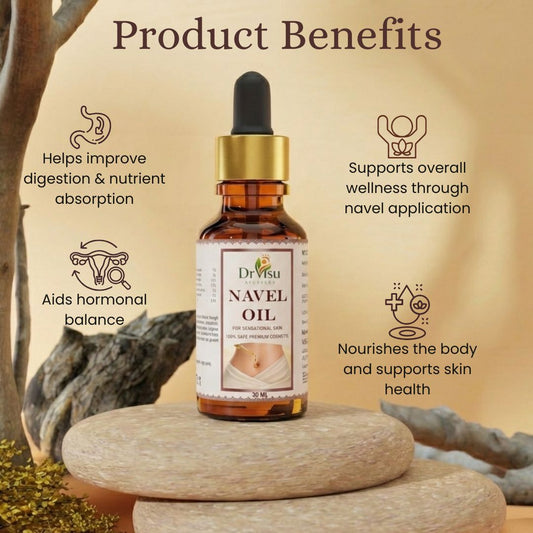Dr Visu Navel Oil 30 ml | Herbal Belly Button Oil for Overall Wellness