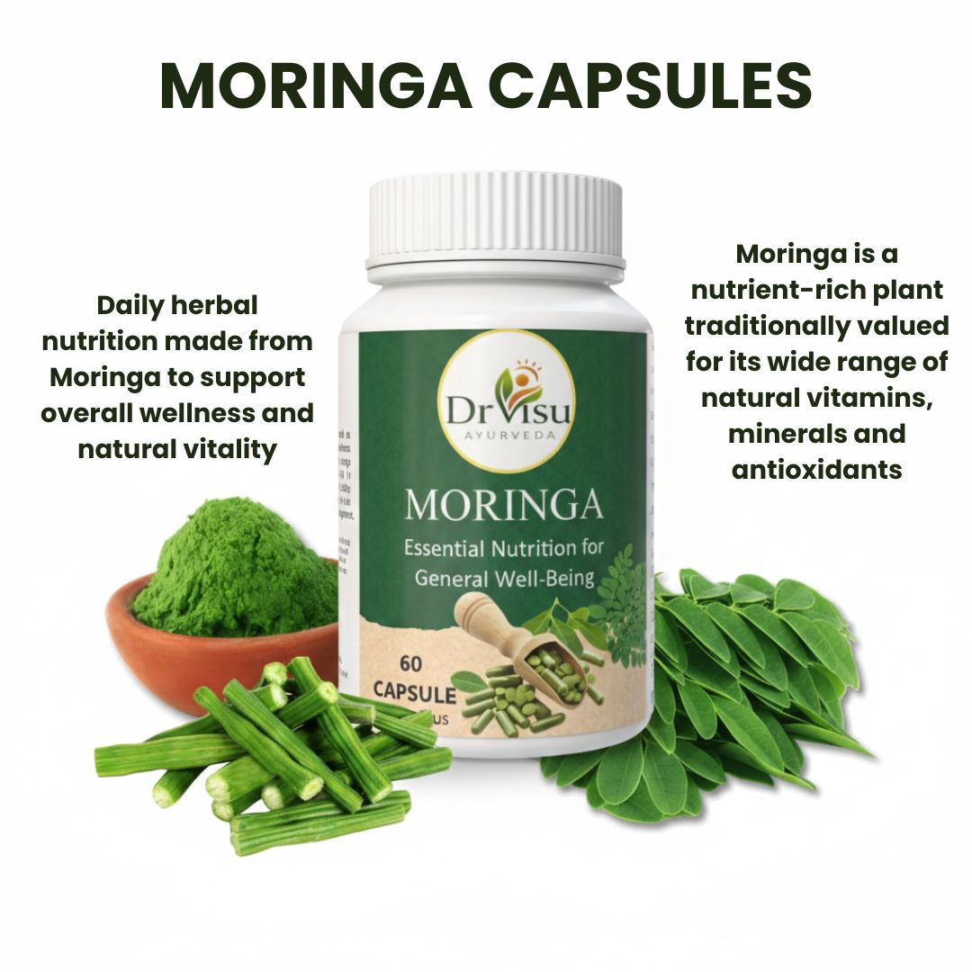 Dr Visu Morin Plus Moringa Capsules 60 Capsules | Herbal Nutrition Supplement