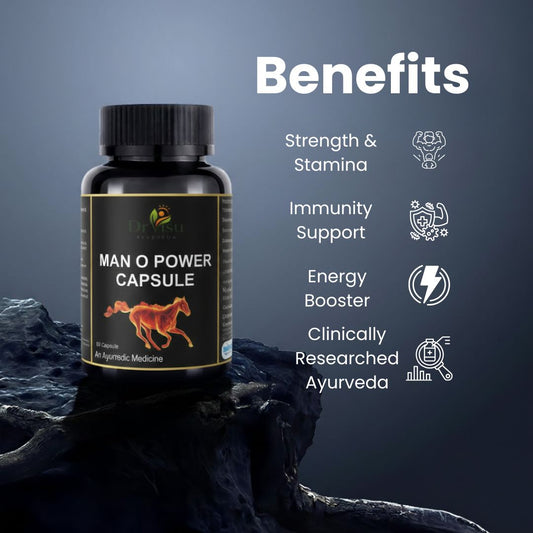 Dr Visu Man O Power Capsules 60 Capsules | Herbal Wellness Supplement