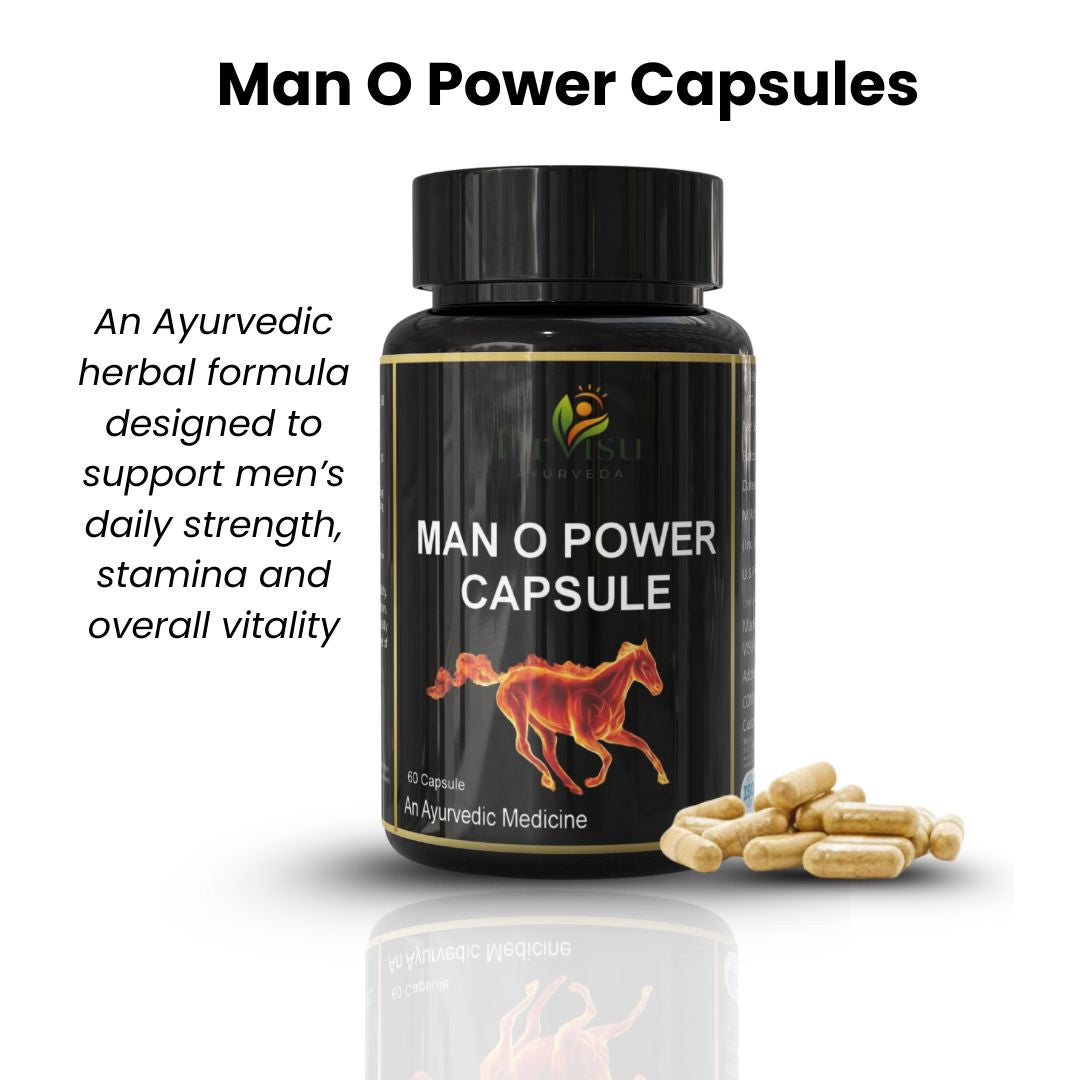 Dr Visu Man O Power Capsules 60 Capsules | Herbal Wellness Supplement