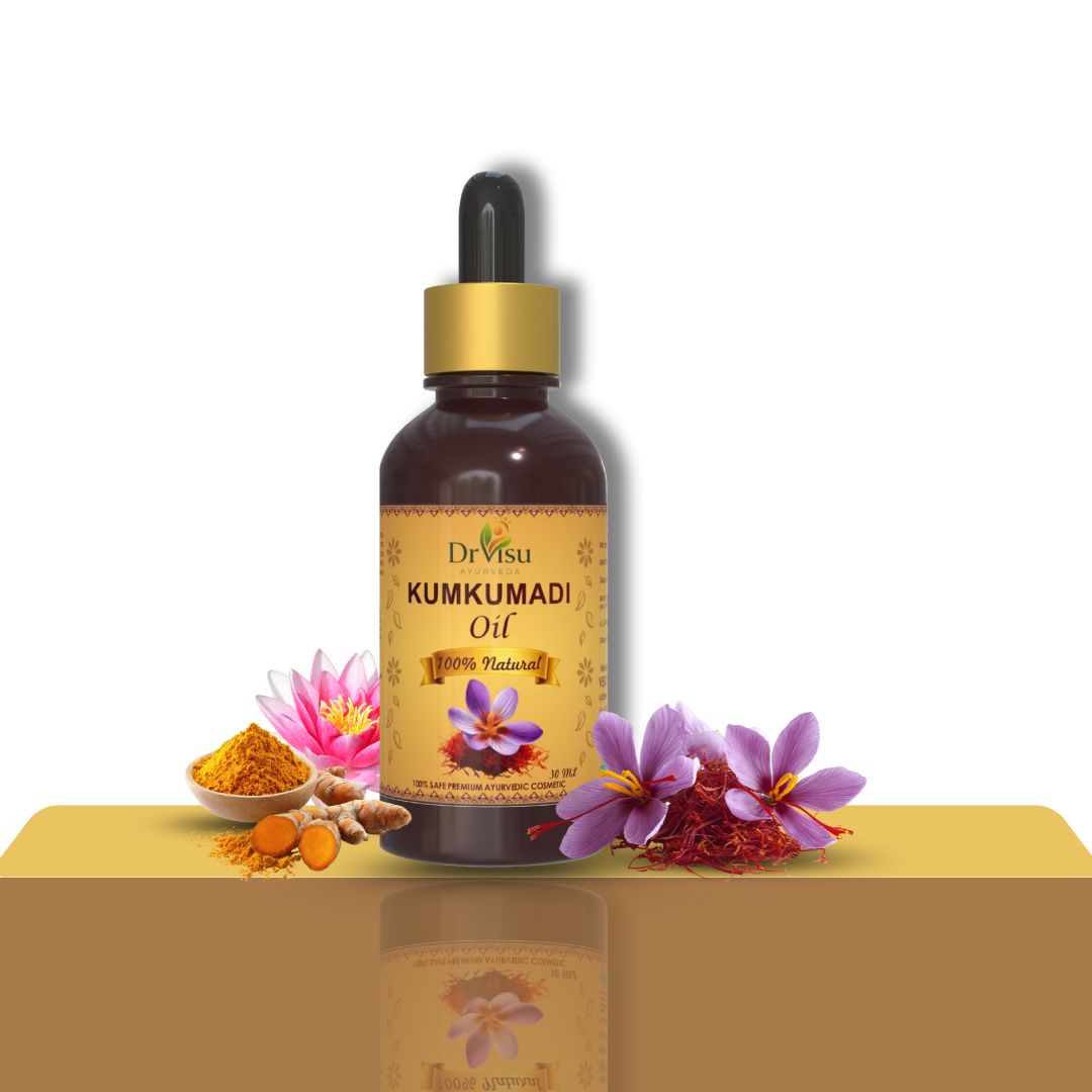 Dr Visu Kumkumadi Oil 30 ml | Ayurvedic Facial Oil for Glow, Pigmentation & Skin Repair