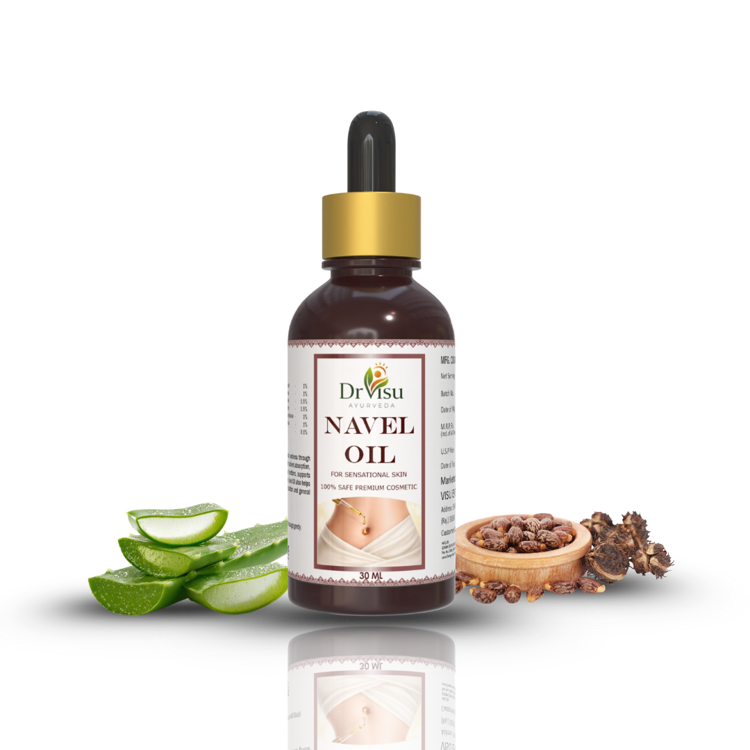 Dr Visu Navel Oil 30 ml | Herbal Belly Button Oil for Overall Wellness