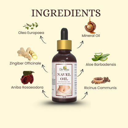 Dr Visu Navel Oil 30 ml | Herbal Belly Button Oil for Overall Wellness