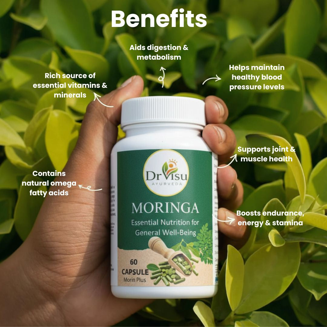 Dr Visu Morin Plus Moringa Capsules 60 Capsules | Herbal Nutrition Supplement