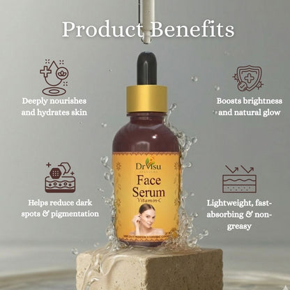 Dr Visu Vitamin C Face Serum 30 ml | Brightening, Glow & Skin Repair Serum