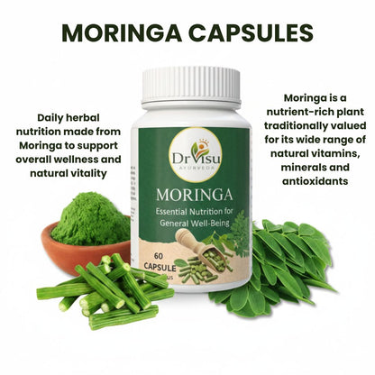 Dr Visu Morin Plus Moringa Capsules 60 Capsules | Herbal Nutrition Supplement