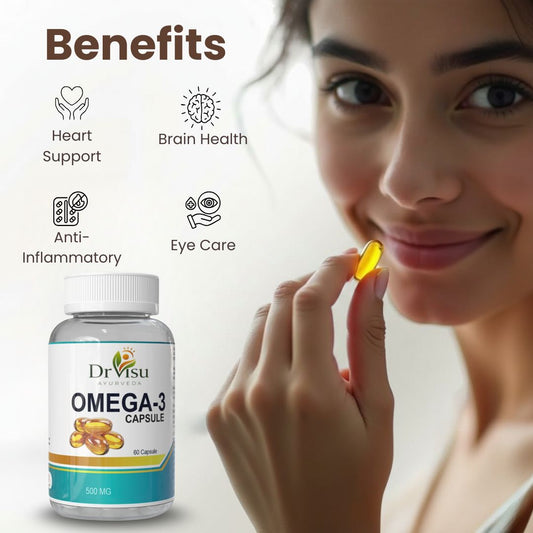 Dr Visu Omega 3 Capsules | Nutritional Supplement | 60 Capsules