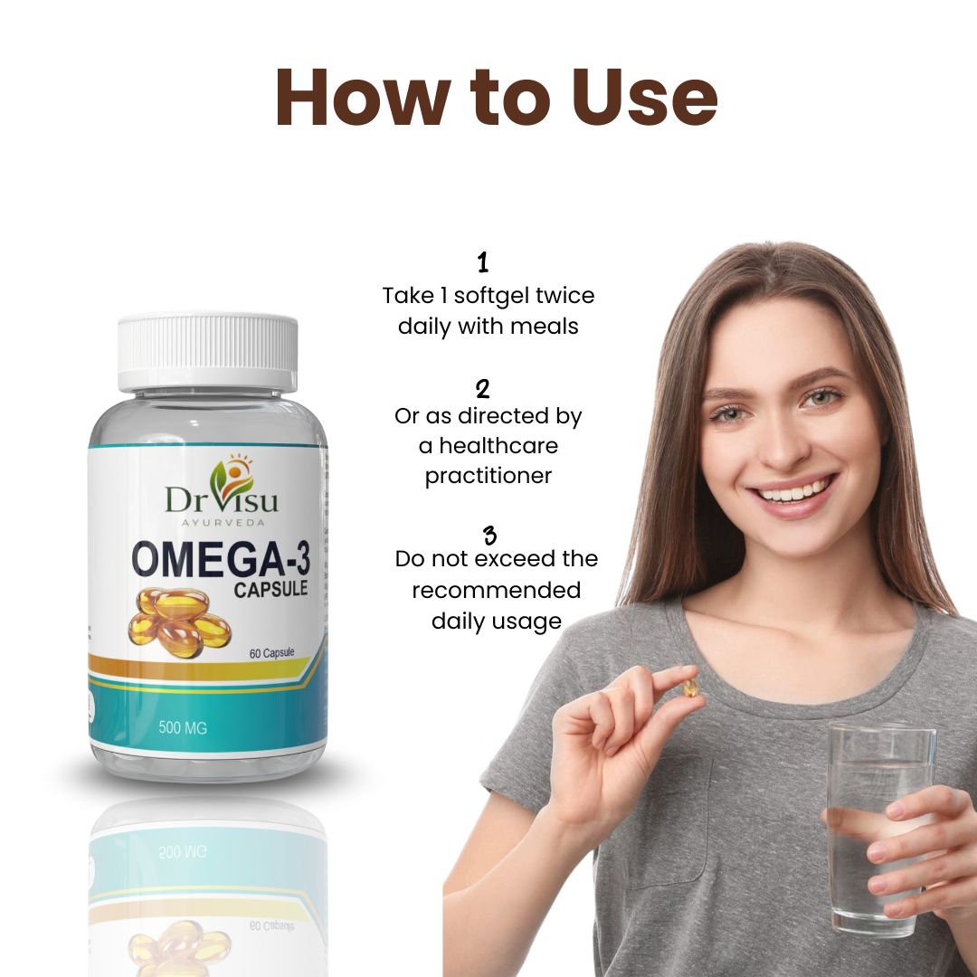 Dr Visu Omega 3 Capsules | Nutritional Supplement | 60 Capsules