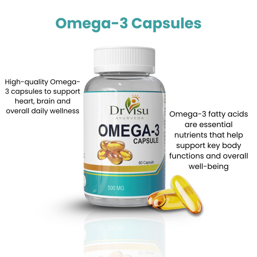 Dr Visu Omega 3 Capsules | Nutritional Supplement | 60 Capsules