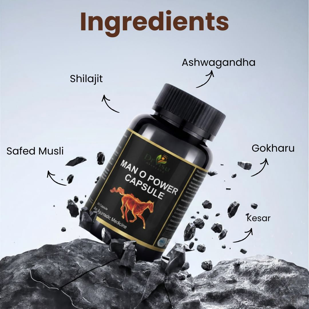 Dr Visu Man O Power Capsules 60 Capsules | Herbal Wellness Supplement