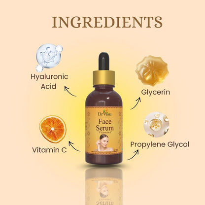 Dr Visu Vitamin C Face Serum 30 ml | Brightening, Glow & Skin Repair Serum