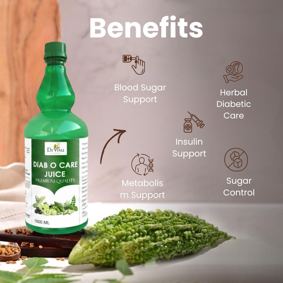 Dr Visu Diab Care Juice 1000 ml | Herbal Wellness Juice