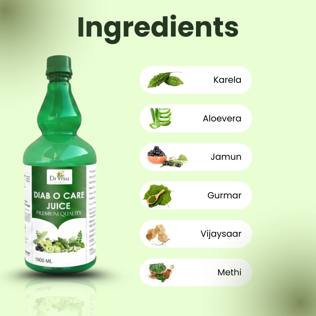 Dr Visu Diab Care Juice 1000 ml | Herbal Wellness Juice