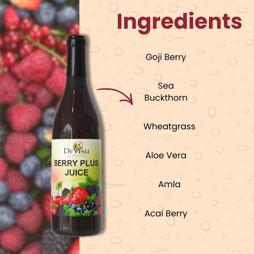 Dr Visu Berry Plus Juice 500 ml | Herbal Berry Wellness Drink