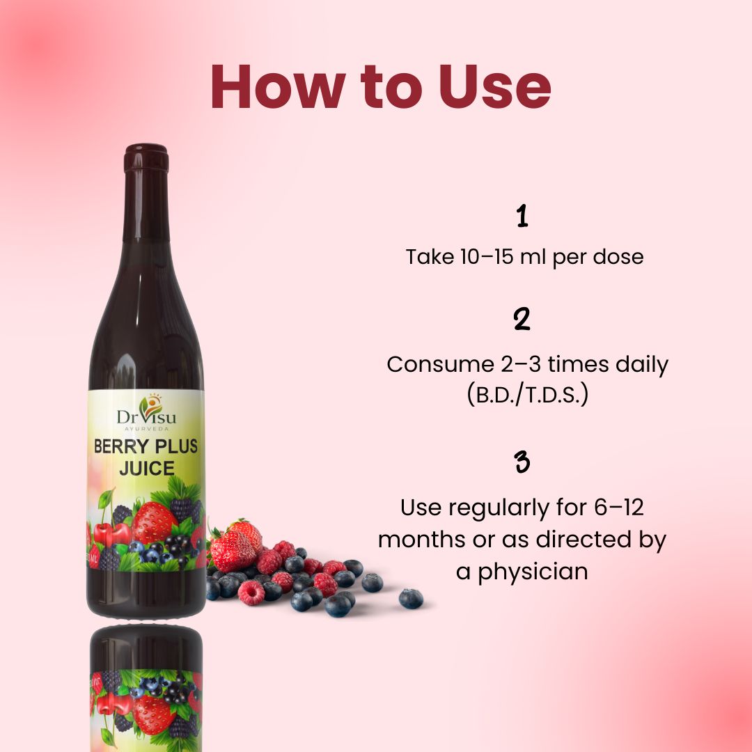 Dr Visu Berry Plus Juice 500 ml | Herbal Berry Wellness Drink
